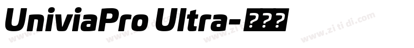 UniviaPro Ultra字体转换